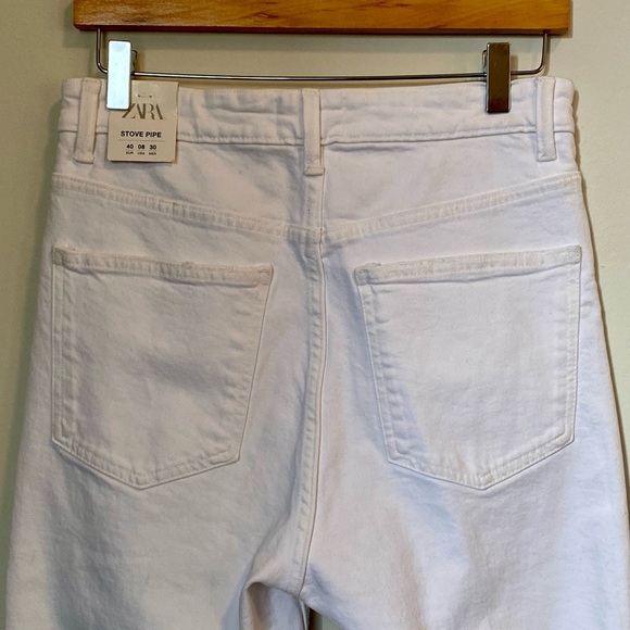 Zara Women's White Jeans - Picture 4 of 8